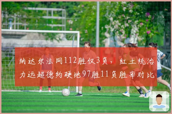 纳达尔法网112胜仅3负,红土统治力远超德约硬地97胜11负胜率对比